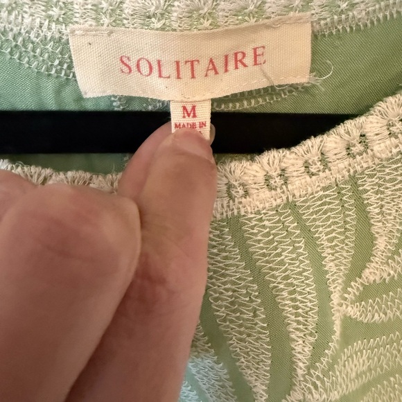 Solitaire Mint Leaf Print Blouse - Picture 3 of 3